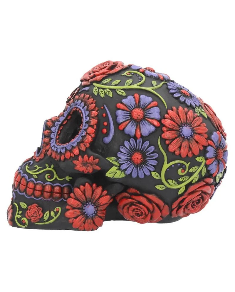 Sugar Skull mit Blütenmuster