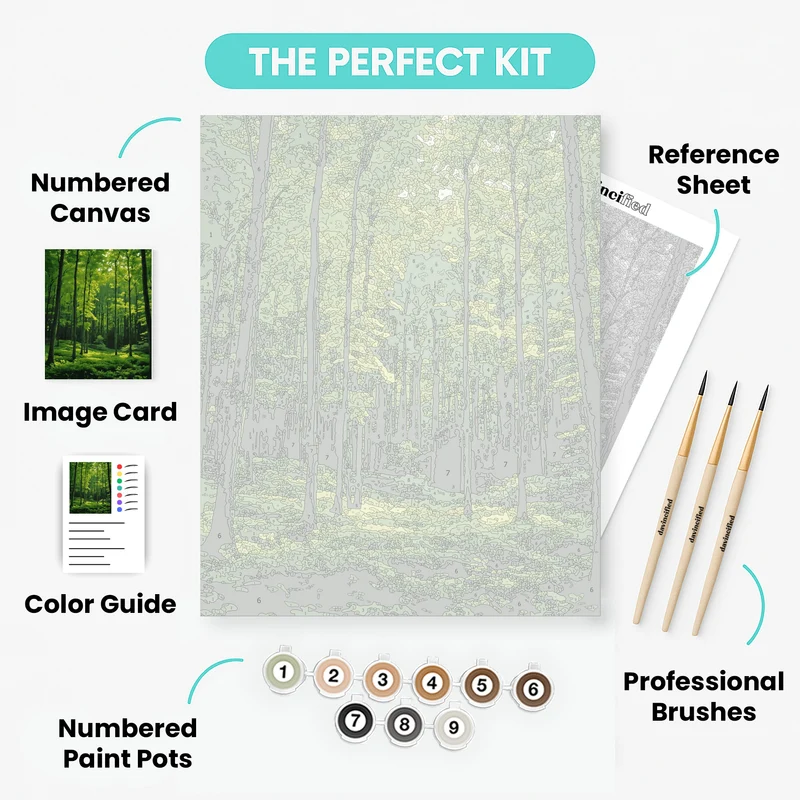 Enchanted Forest Canopy - Paint by Numbers Kit