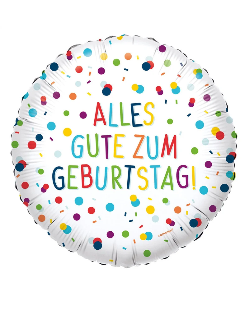 Alles Gute Zum Geburtstag Konfetti Folienballon