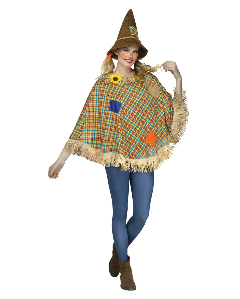 Vogelscheuche Kostüm-Poncho
