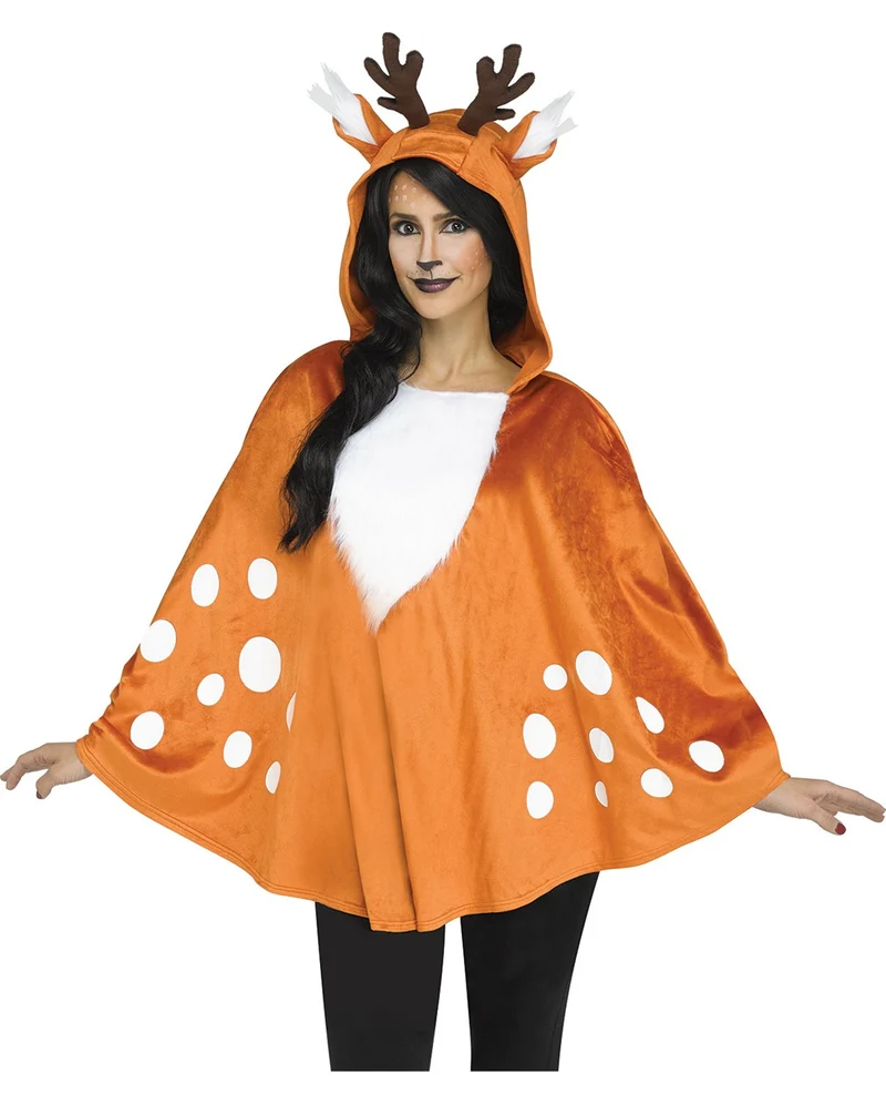 Reh Kapuzen-Poncho