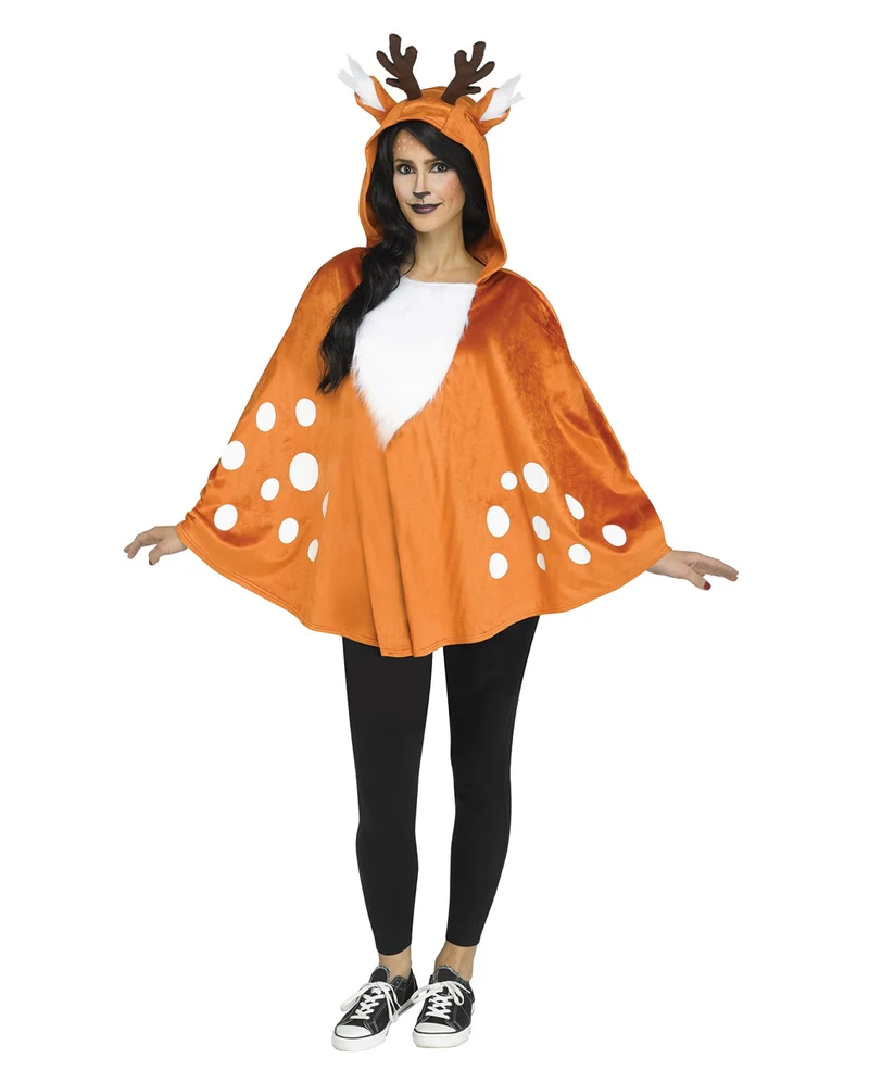 Reh Kapuzen-Poncho
