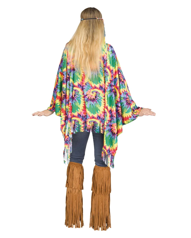 Hippie Poncho mit Haarband
