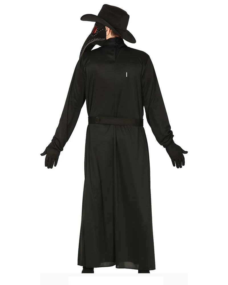 Pest Arzt Kostüm mit Schnabelmaske und Hut für Herren