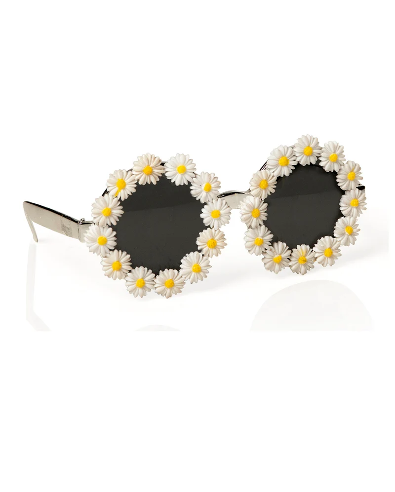 Sonnenbrille mit Gänseblümchen