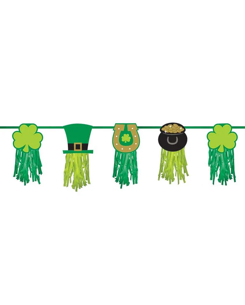 St. Patricks Day Girlande mit Motiv 2,43m