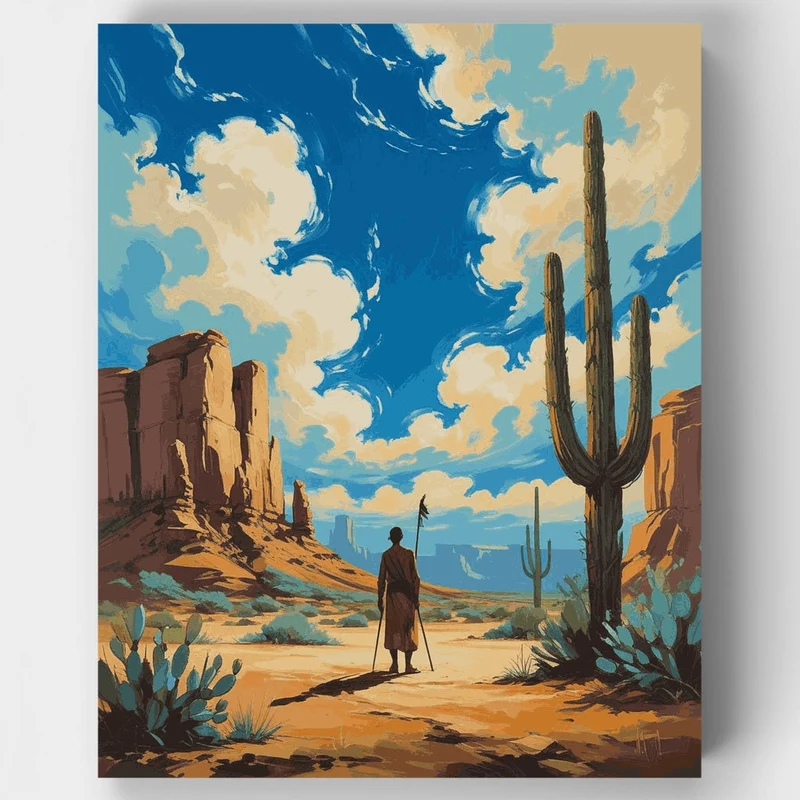 Desert Wanderer - Paint by Numbers Kit