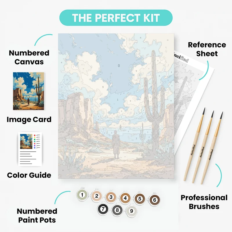 Desert Wanderer - Paint by Numbers Kit