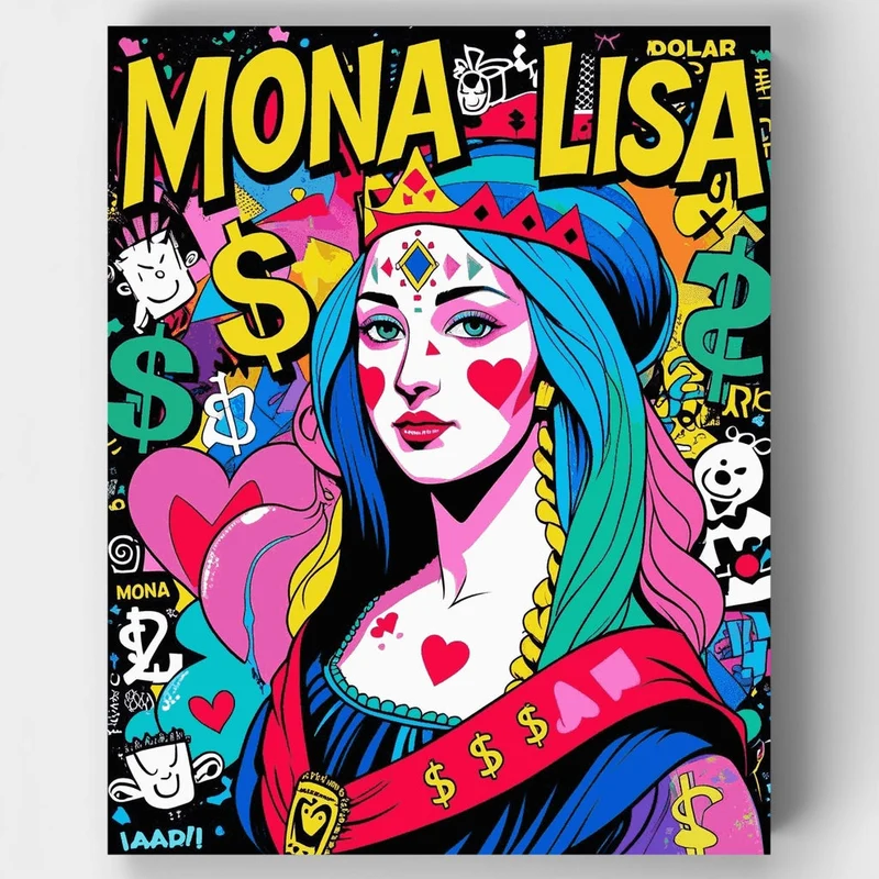 Mona Lisa Pop Art - Paint by Numbers Kit