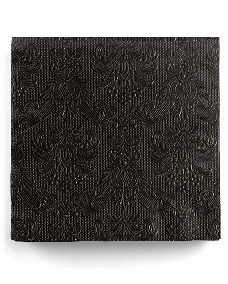 Ornament Serviette schwarz 15 St.