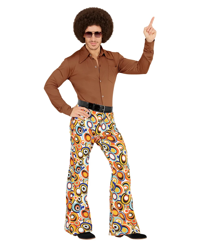 Groovy 70er Herren Schlaghose Bubbles