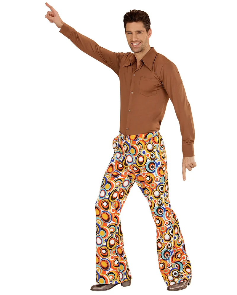 Groovy 70er Herren Schlaghose Bubbles