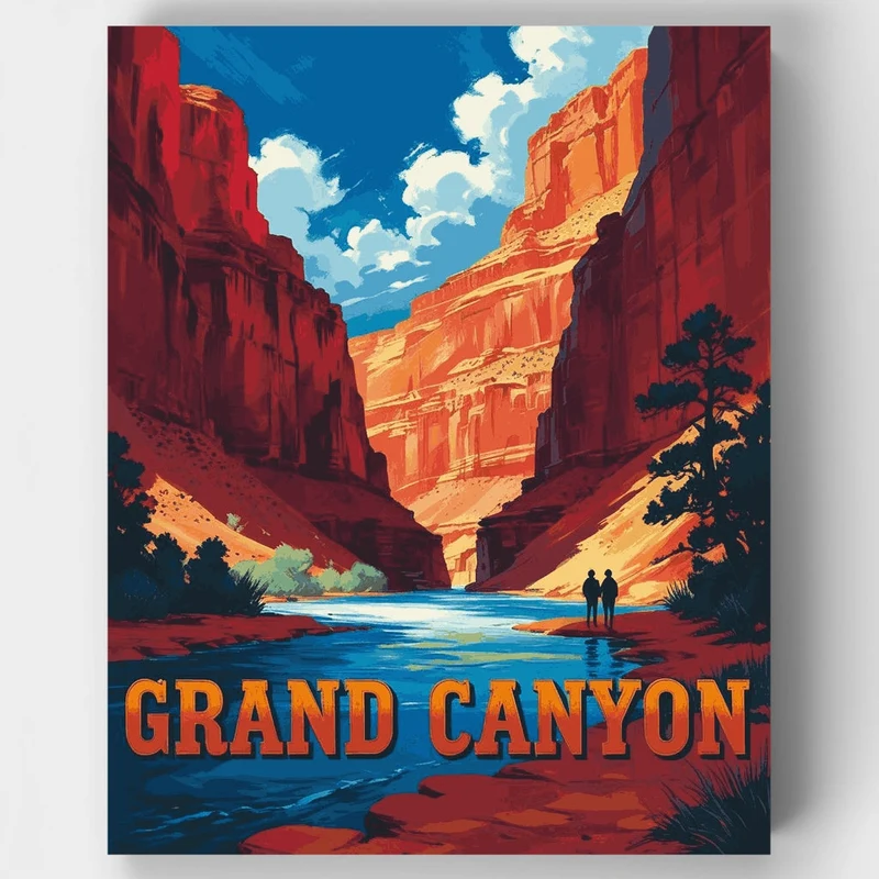 Grand Canyon Desert Adventure - Paint by Numbers Kit
