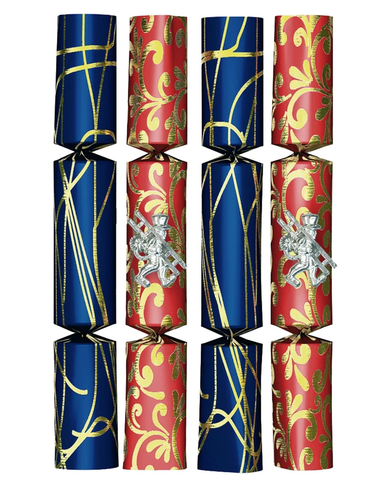 Knallbonbon rot-blau-gold 4er Pack