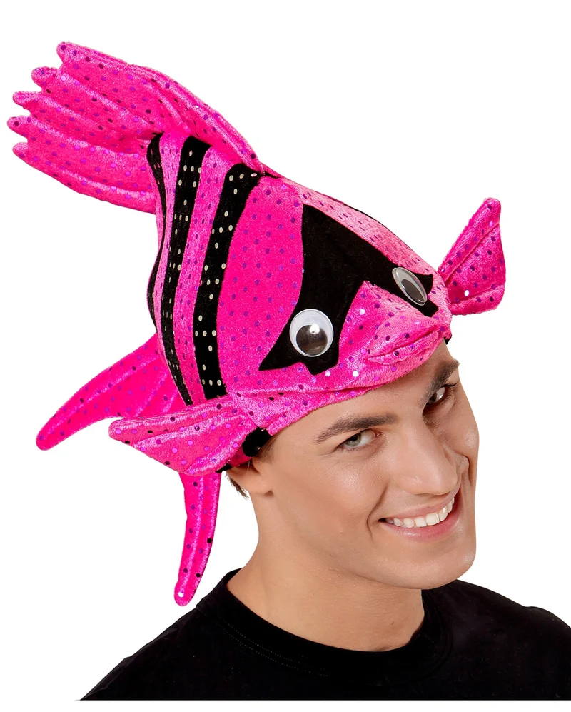 Tropischer Fischhut Pink