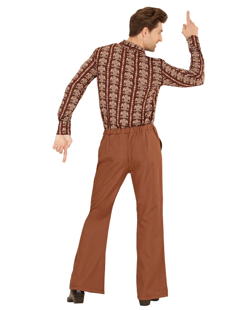 Groovy 70er Herren-Schlaghose Braun