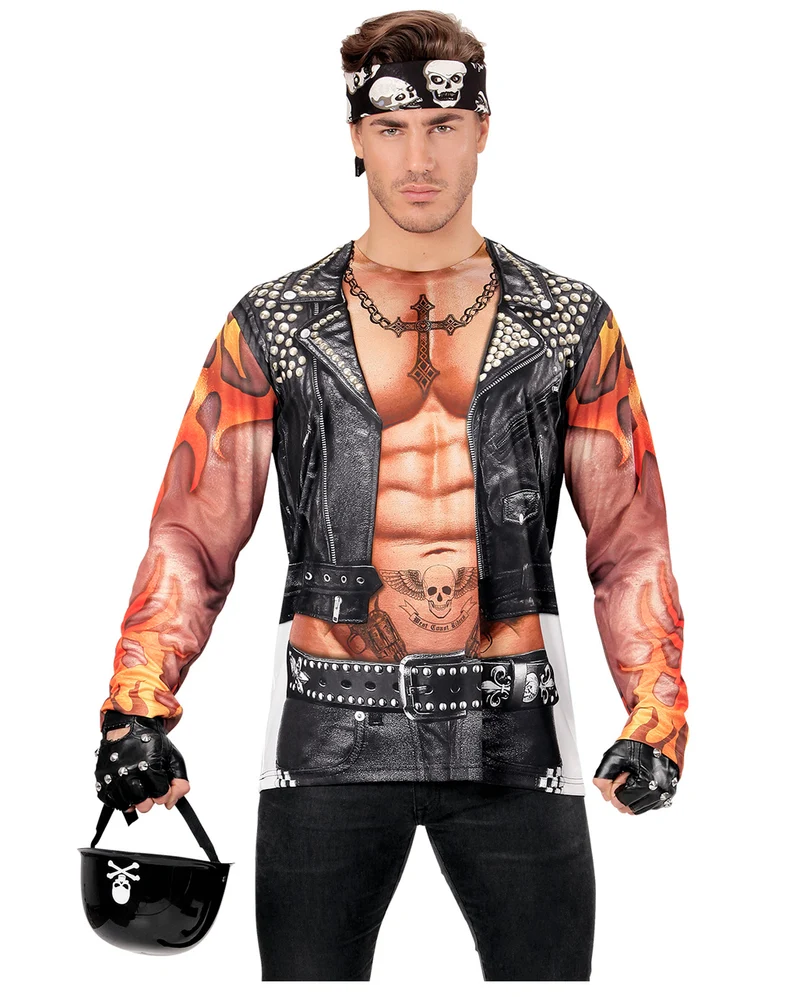 Biker Man Shirt Longsleeve