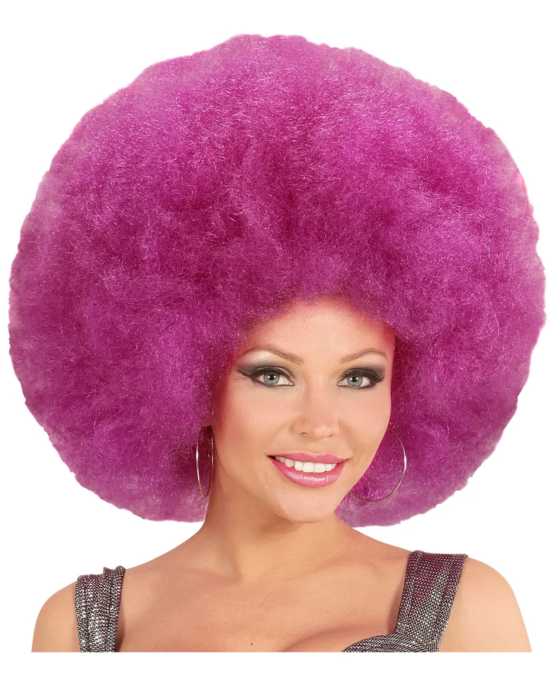 XL Afro Perücke Lila