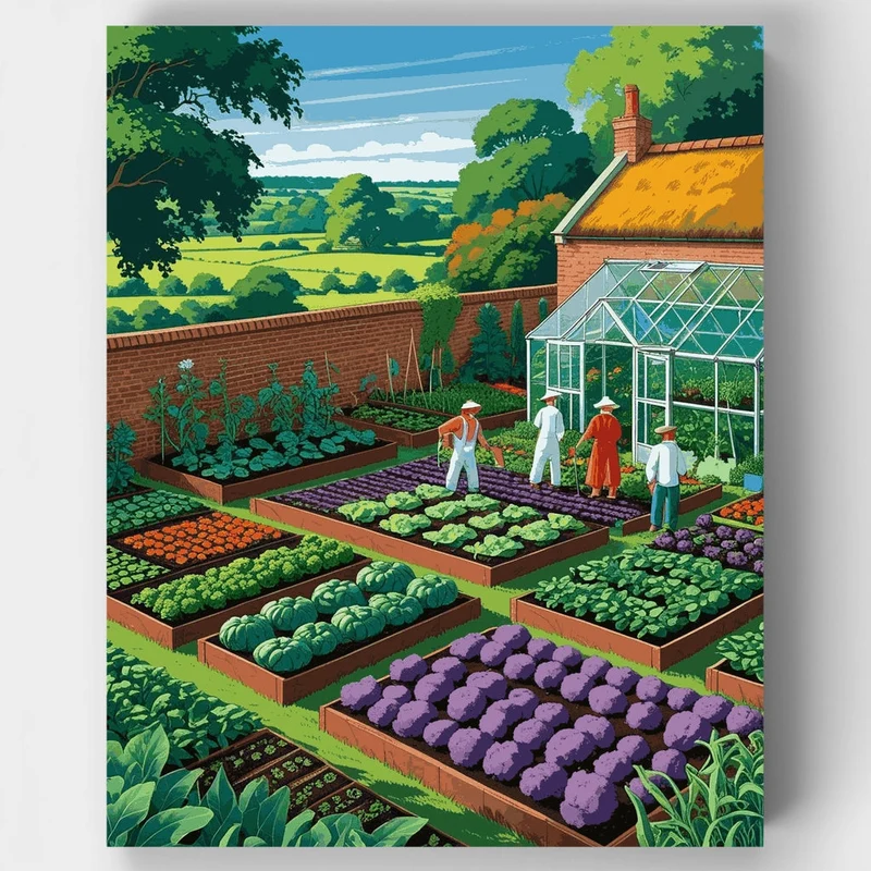 Vegetable Garden Paradise - Paint by Numbers Kit