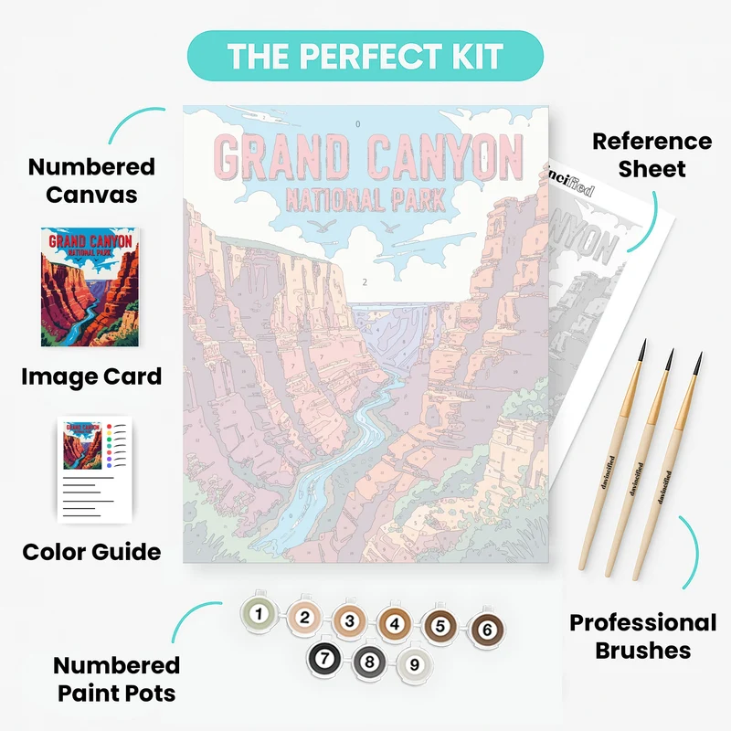 Grand Canyon National Park - Paint by Numbers Kit