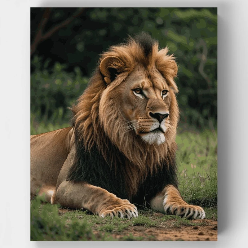 Majestic Lion Portrait - Paint by Numbers Kit