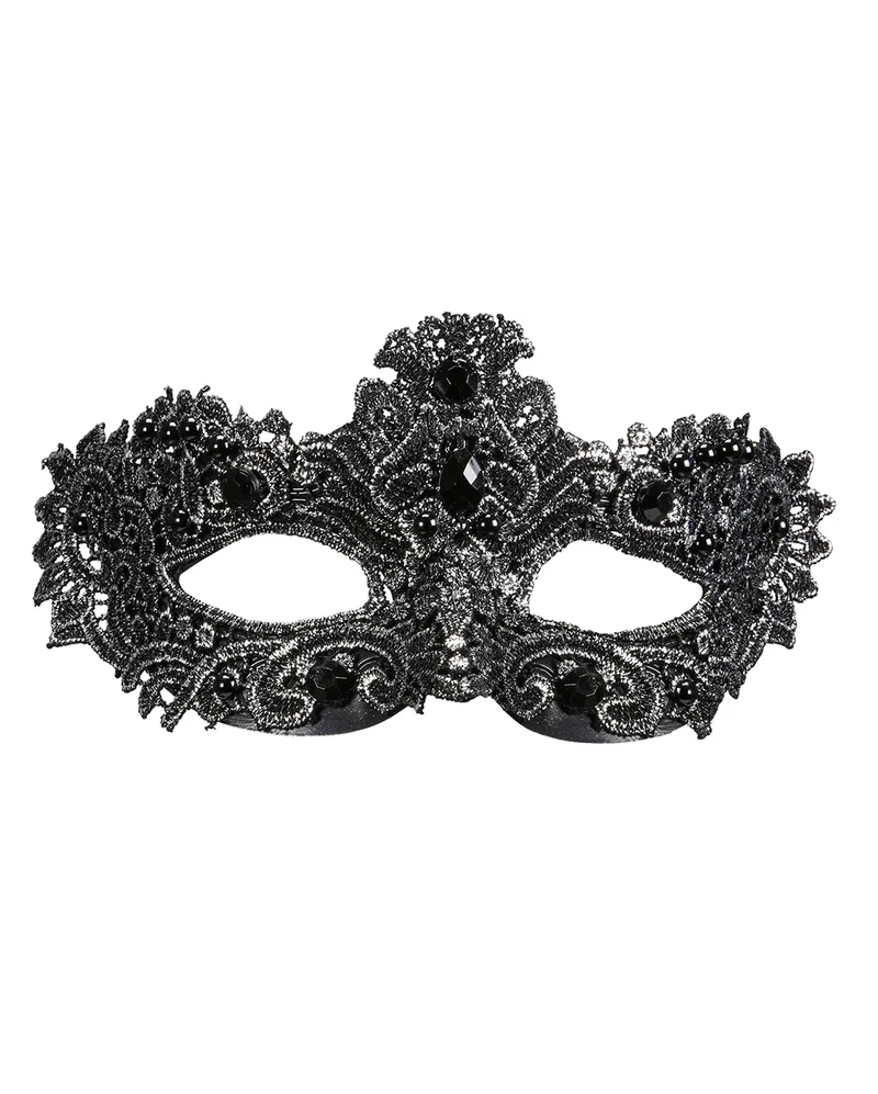 Noblesse Augenmaske Silber im Venezia-Design