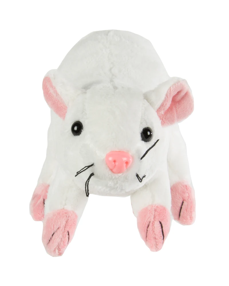 Kuscheltier Ratte 19cm weiß