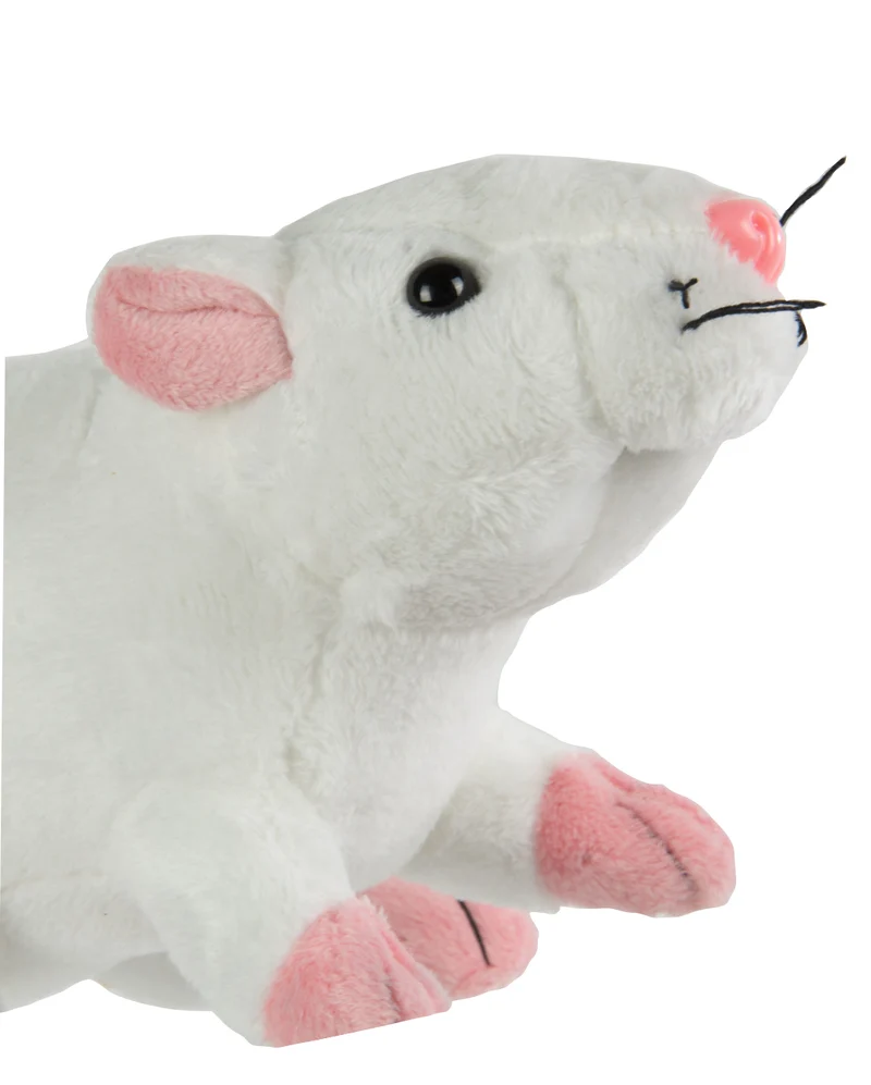 Kuscheltier Ratte 19cm weiß