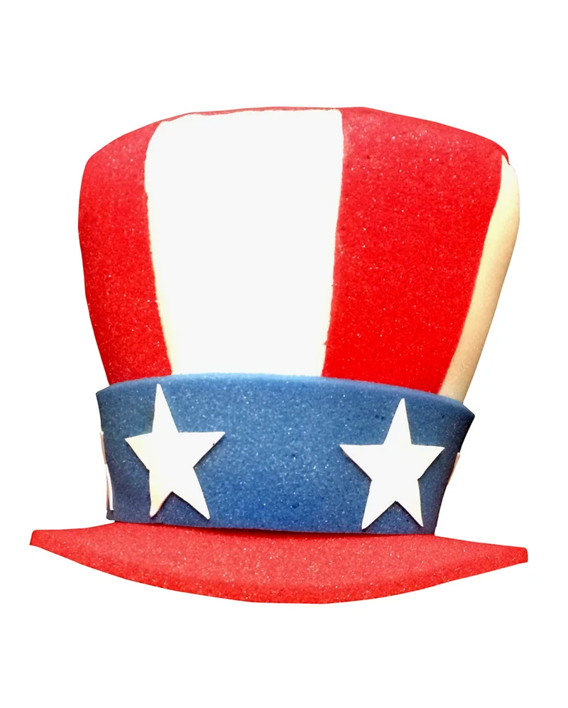 Uncle Sam Hut aus Schaumstoff