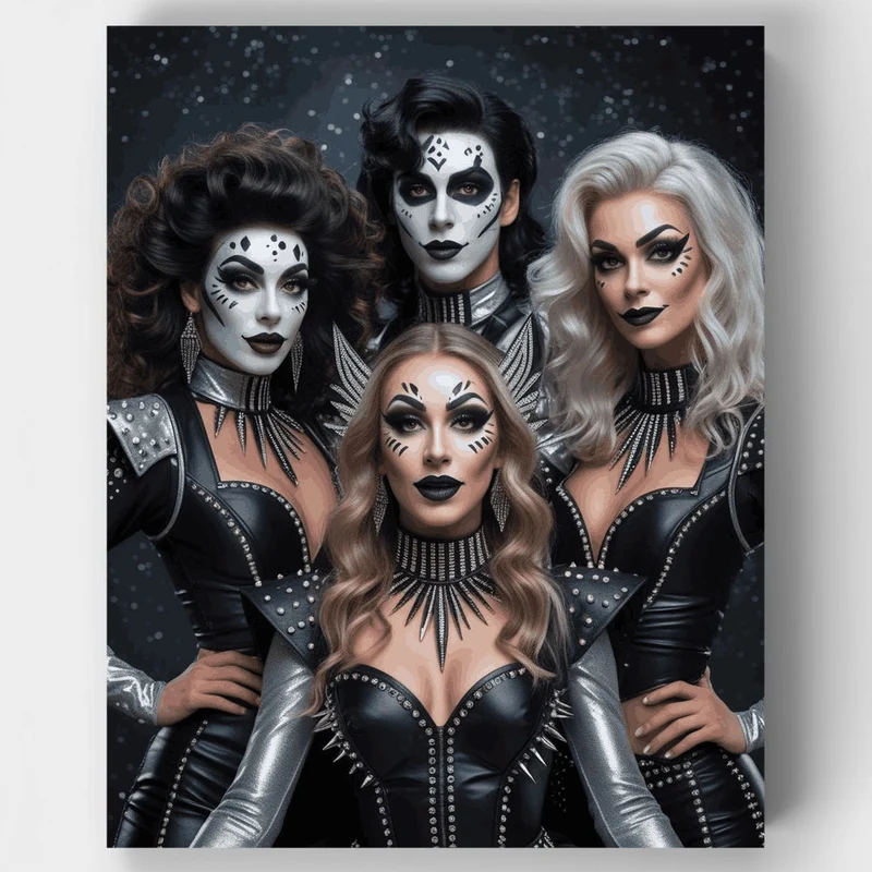 Gothic Glam Squad - Paint by Numbers Kit