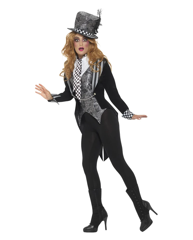 Dark Miss Hatter Kostüm Deluxe