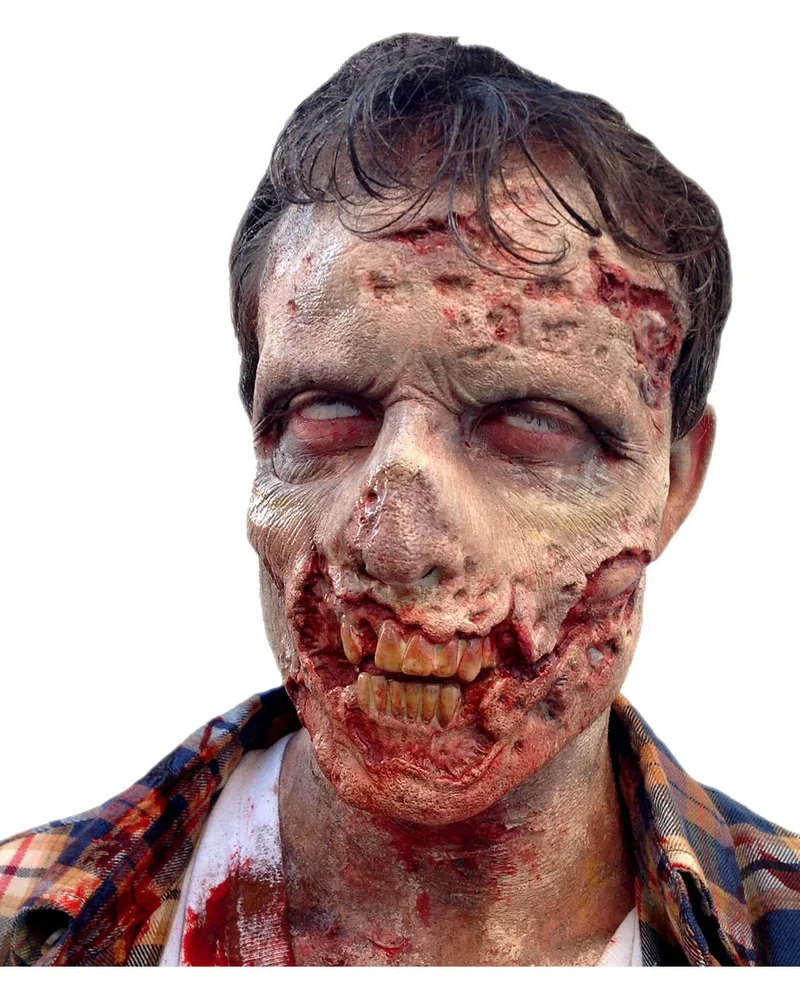 Schaumlatex Applikation Zombie