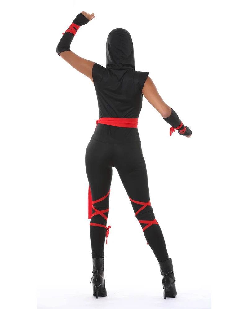 Black Ninja Warrior Lady Kostüm