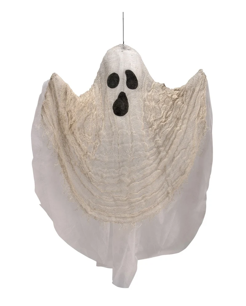 Weißer Gruselgeist Hängefigur 60cm