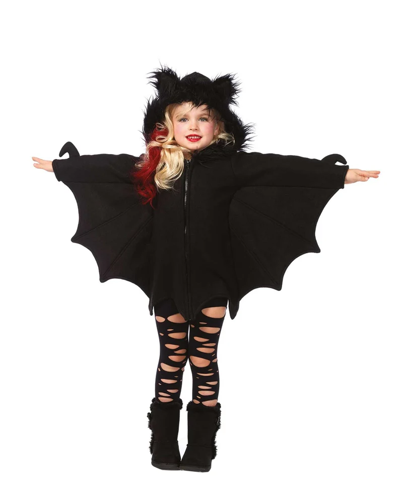 Flauschiges Fledermaus Kostüm für Kinder