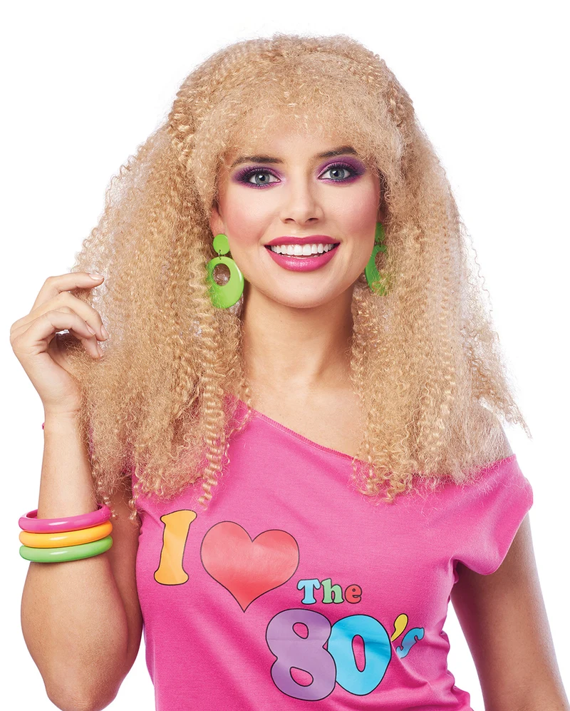 80er Jahre Bad Taste Perücke Blond