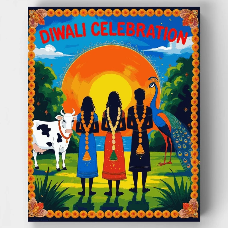 Diwali Celebration - Paint by Numbers Kit