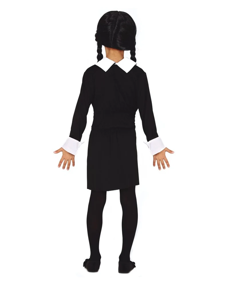 Spooky Girl Kinder Kostüm Kleid Schwarz