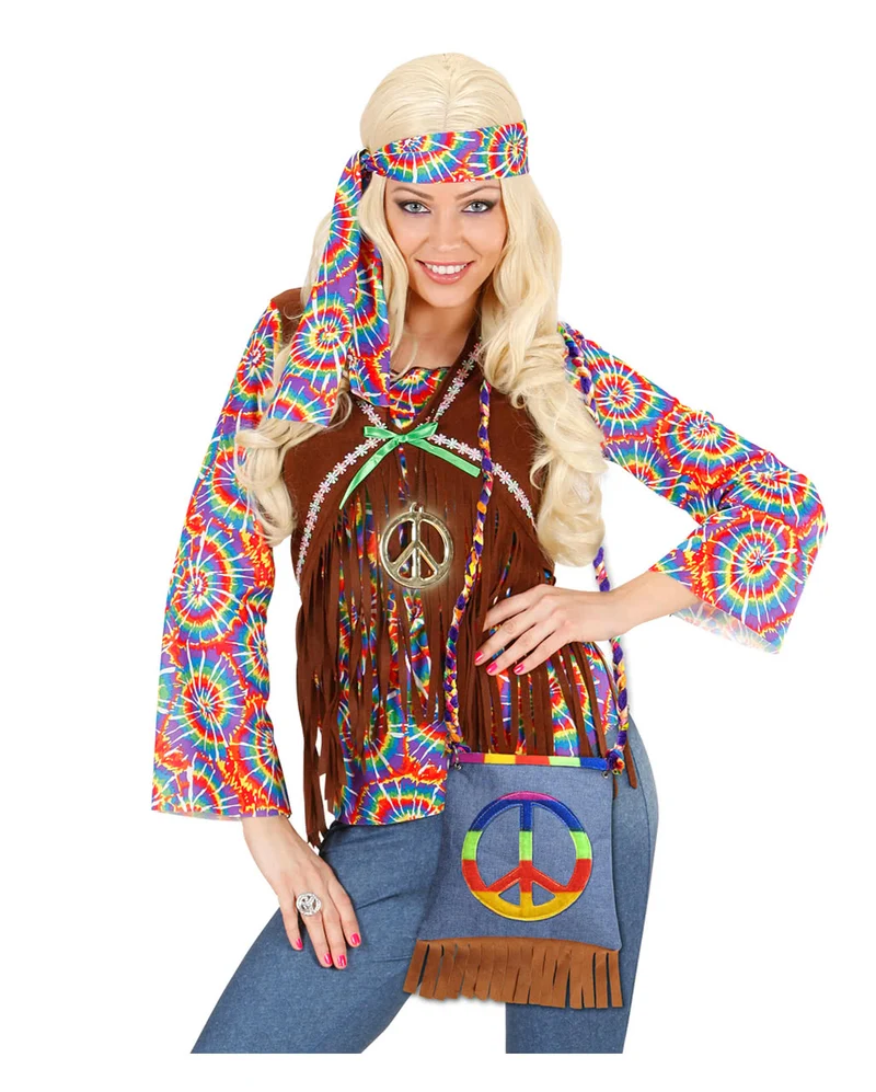 Hippie Tasche Kostümzubehör