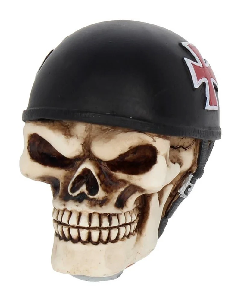 Schaltknauf Totenkopf mit Helm