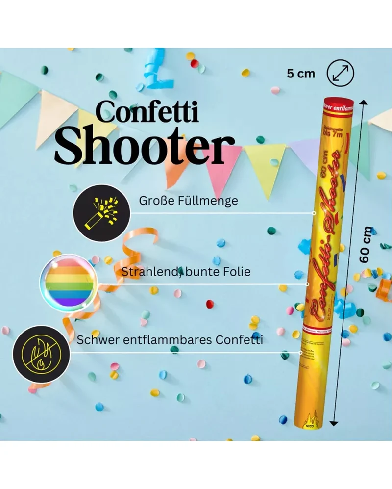 Konfetti Shooter 60 cm