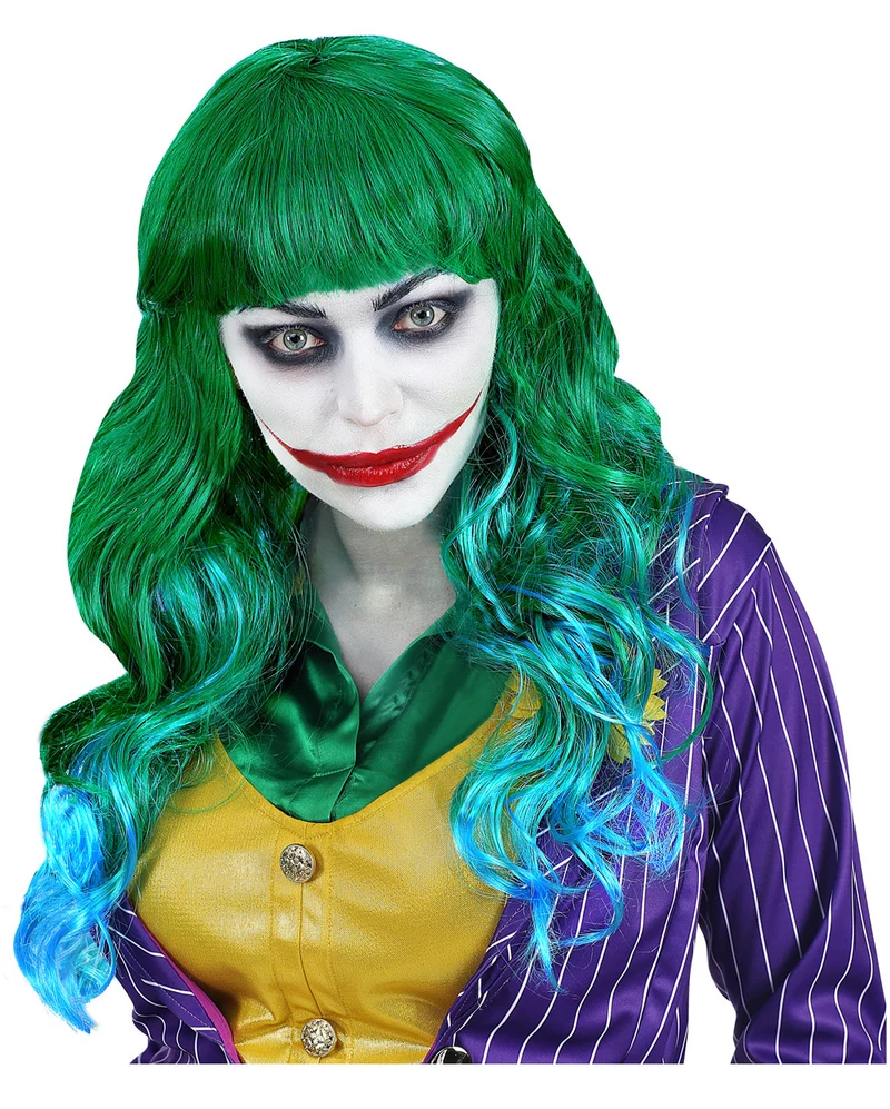 Evil Joker Langhaarperücke