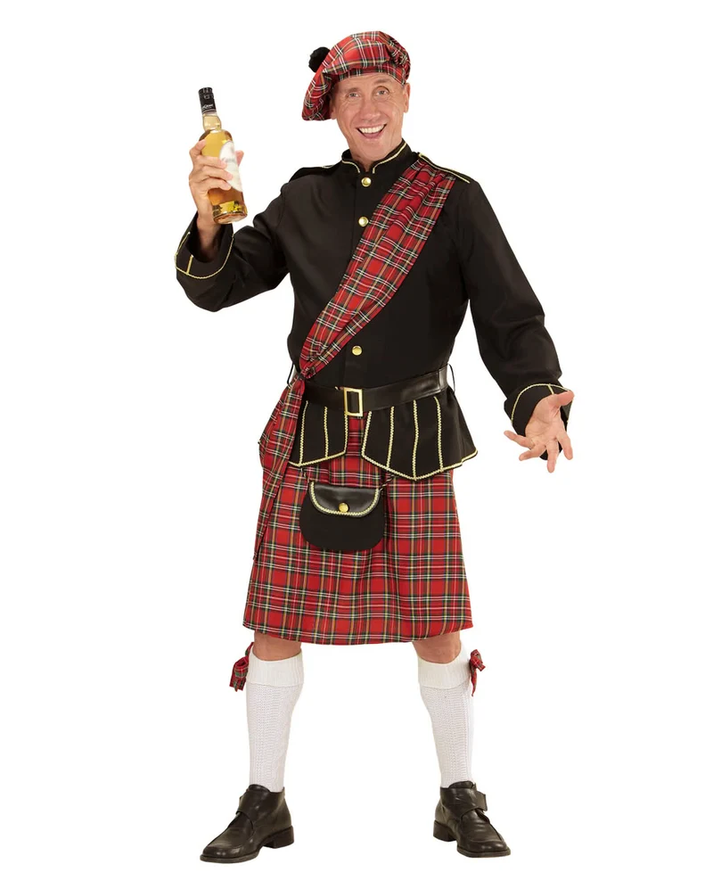 Highlander Schottenkostüm mit Tasche