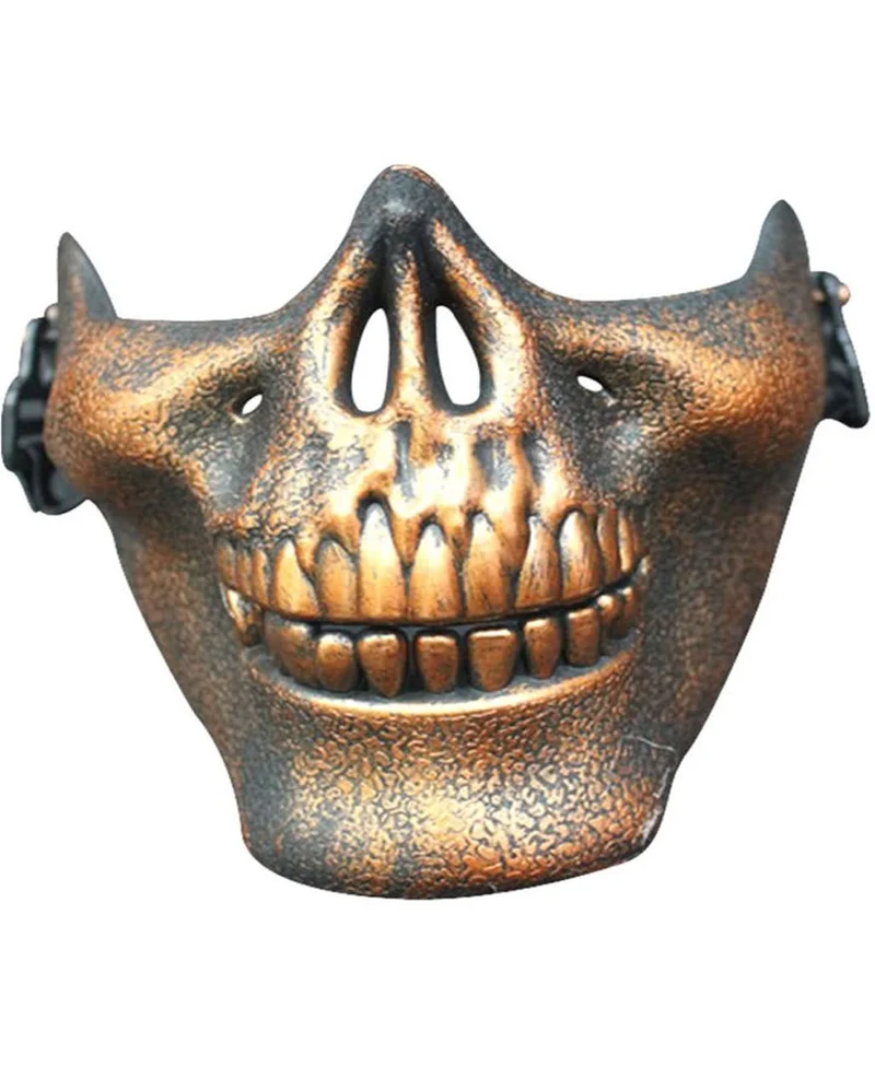 Bronzene Totenkopf Halbmaske