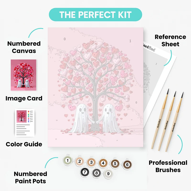 Ghost Love Tree - Paint by Numbers Kit