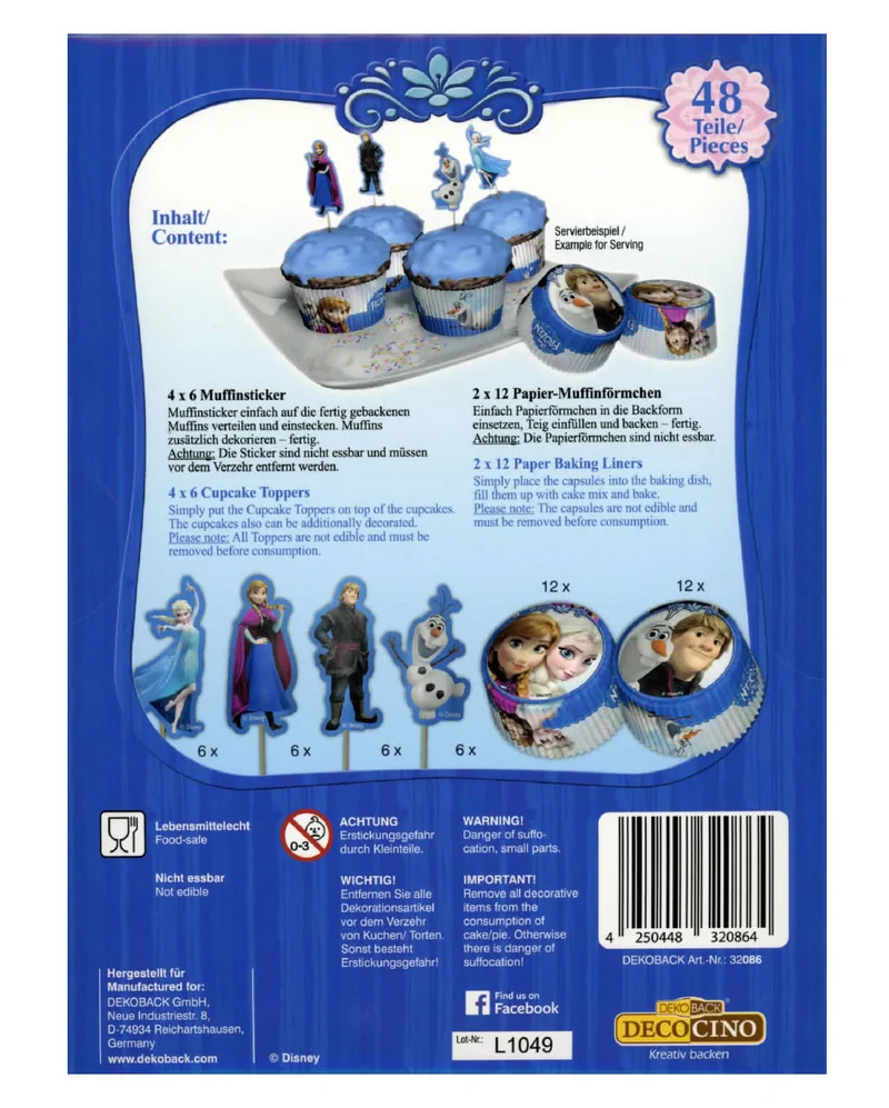 Disney Frozen Muffin Set 48 tlg.