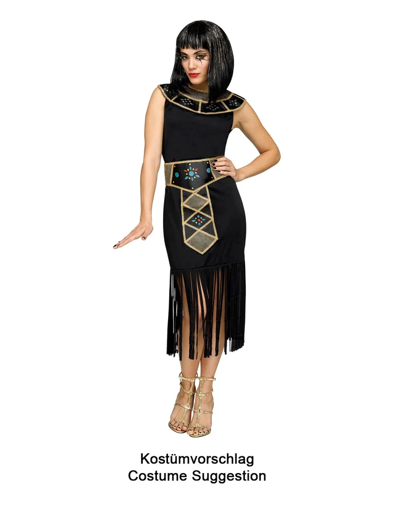 Schwarzes Fransenkleid Mix & Match
