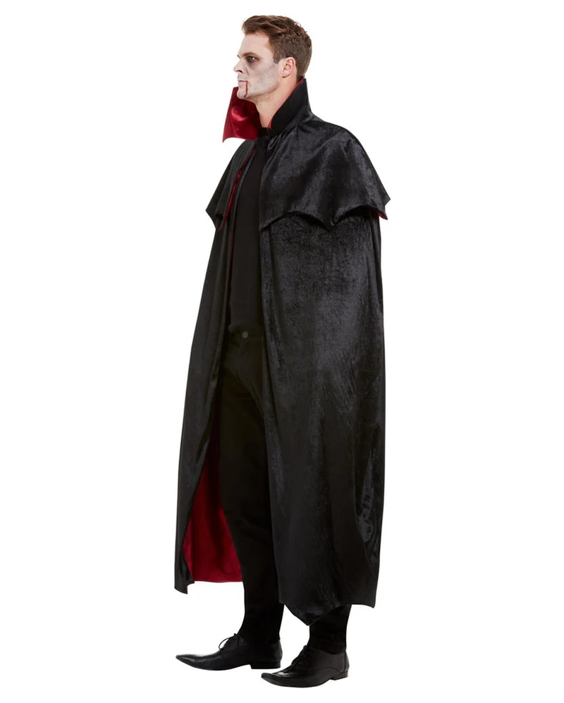 Deluxe Vampir Cape Deluxe Velours für Erwachsene