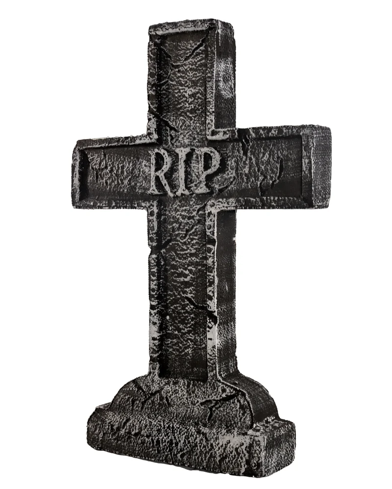 R.I.P. Grabsteinkreuz Halloween Deko 58cm