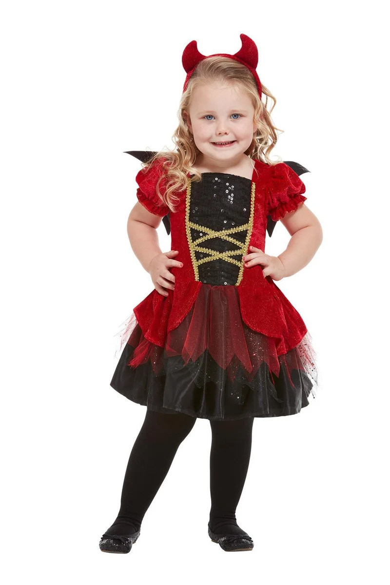 Teufelchen Kostümkleid für Kinder